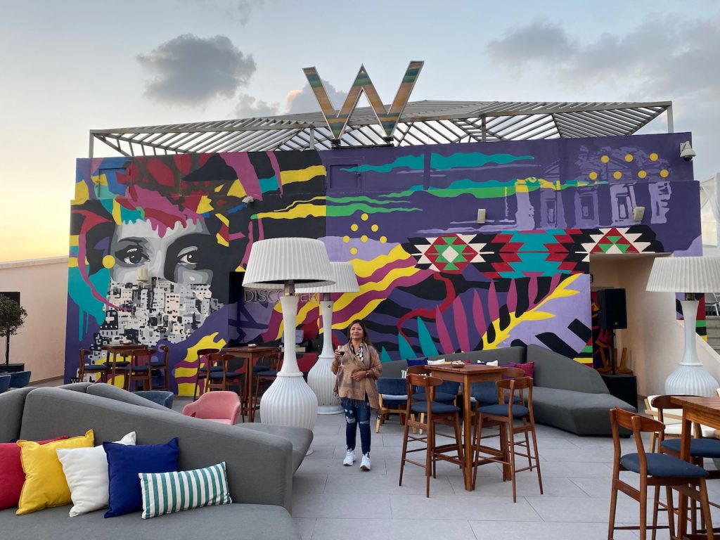 Rooftop bar at the W Rajib Roy